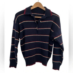 Striped navy blue sweater  size medium/large